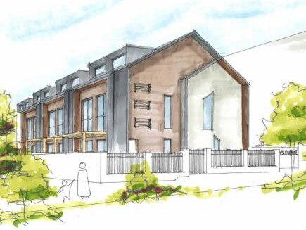 An artist's impression of a proposed 30-townhouse development in Gladys Ave. Picture: Walsh Architects