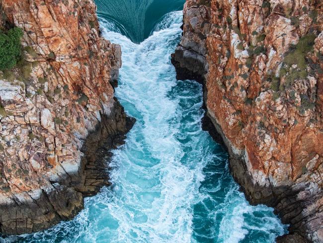 Experiencing Horizontal Falls in The Kimberley. Picture: Journey Beyond