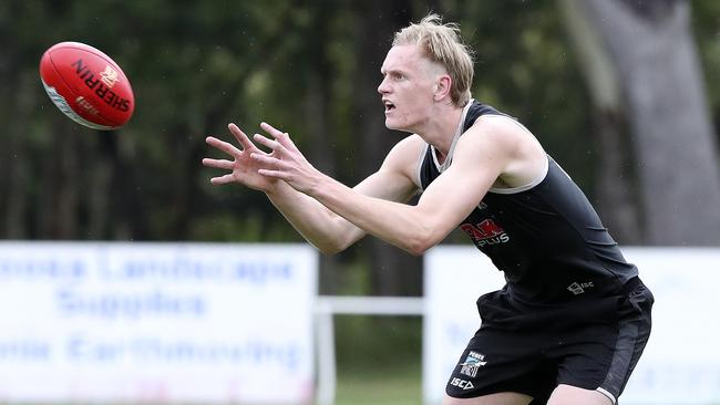 Sam Hayes during the Port Adelaide pre-season training camp in Noosa. Picture: SARAH REED