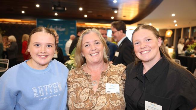 Zara Atkinson, Katrina Atkinson and Montana Atkinson at the Gold Coast Australian of the Year Awards 2024 at Skypoint Q1 for Gold Coast at Large. Picture, Portia Large.