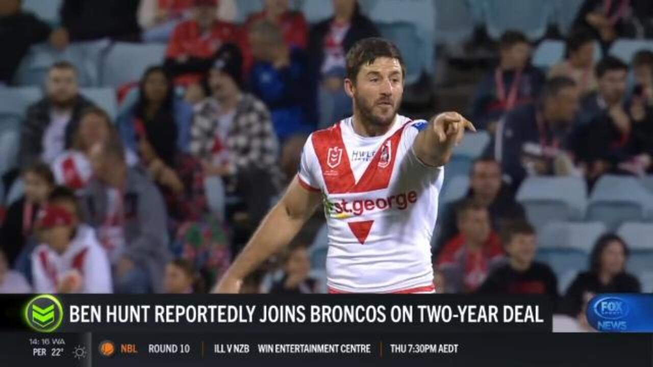 Hunt to sign two-year deal with Broncos