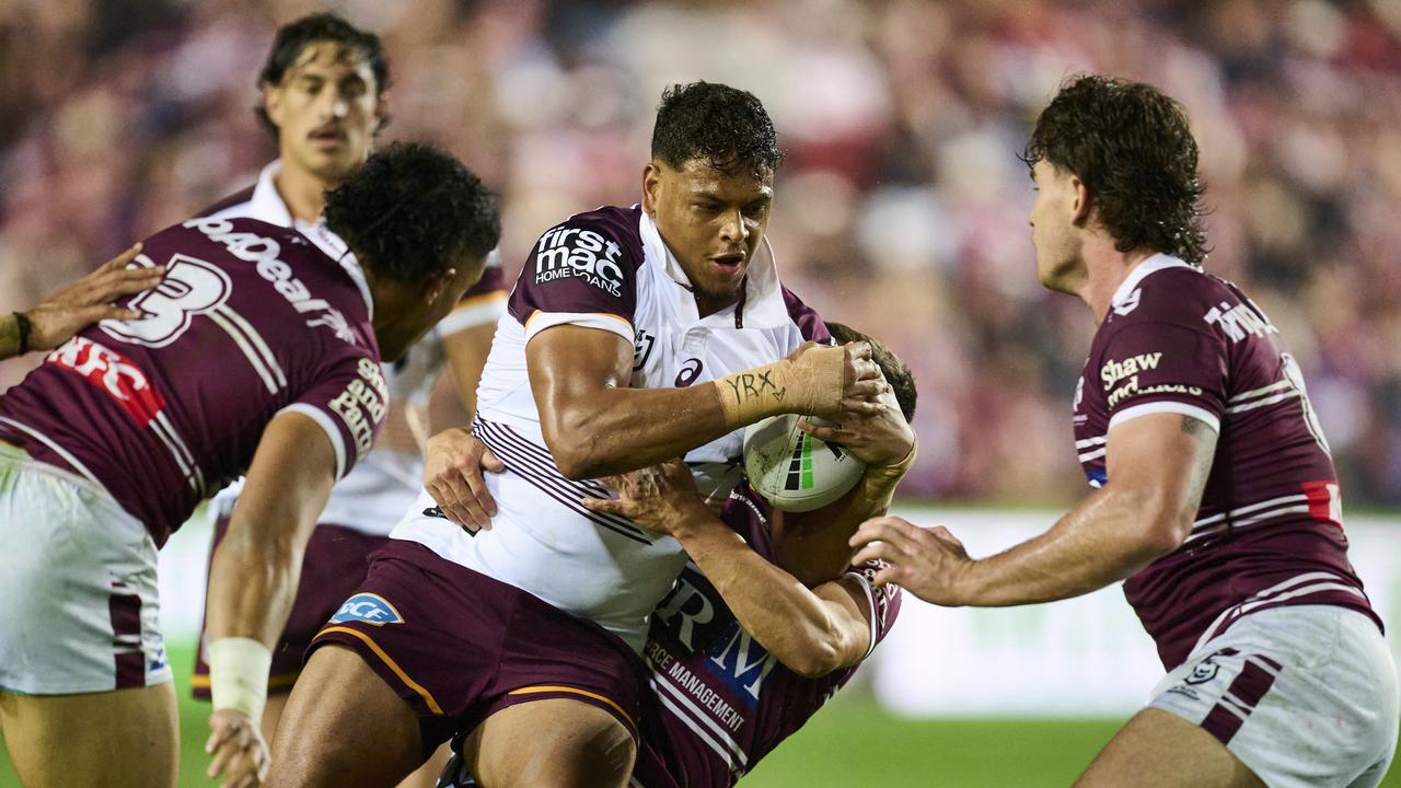 Selwyn Cobbo has been dropped to reserve grade as the Broncos search for answers following last week’s ugly loss to Manly. Picture: Brett Hemmings/Getty Images