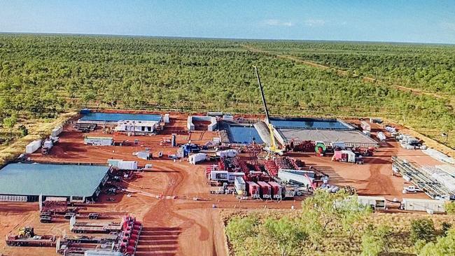 A gas field in the Northern Territory’s Beetaloo Basin.