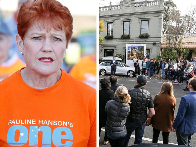 Pauline Hanson claims foreign buyers should be banned from Australia's property market to help more families secure homes. Picture: NCA Newswire