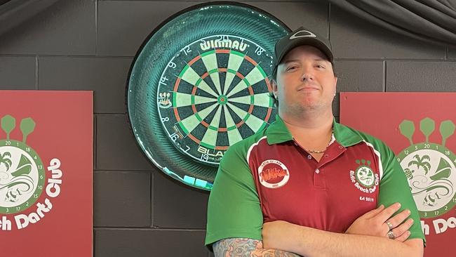 Airlie Beach Darts Club player Aaron Paull has claimed his first win of the season. Photo: Contributed