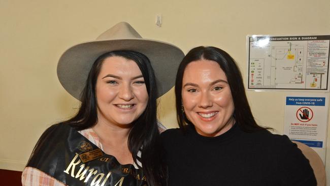 Chelsie Lamb and Tori Nancarrow at Miss Mudgeeraga Showgirl at Mudgeeraba Showgrounds. Pic: Regina King