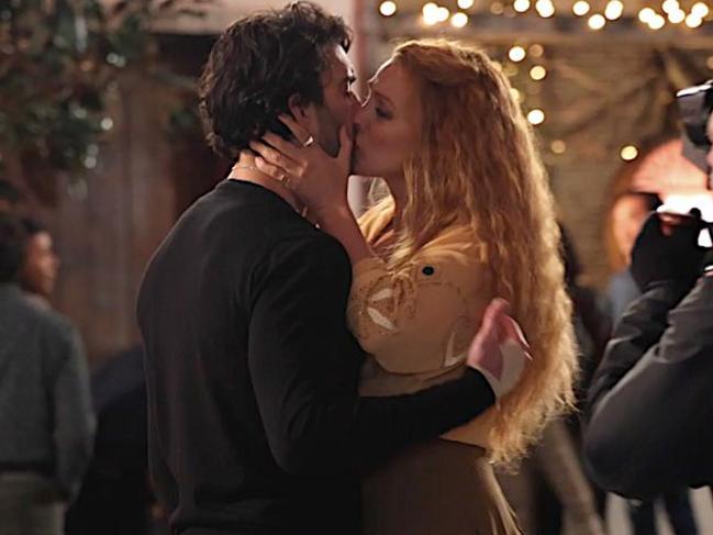 Baldoni and Lively on the set of It Ends With Us. Picture: Jose Perez/Bauer-Griffin/GC Images