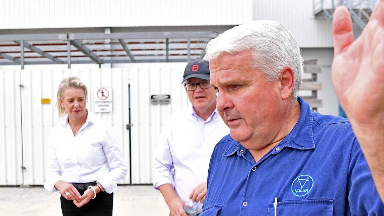 Nolan Meats Director Terry Nolan lead the Prime Minister’s guided tour. Photo: Patrick Woods.