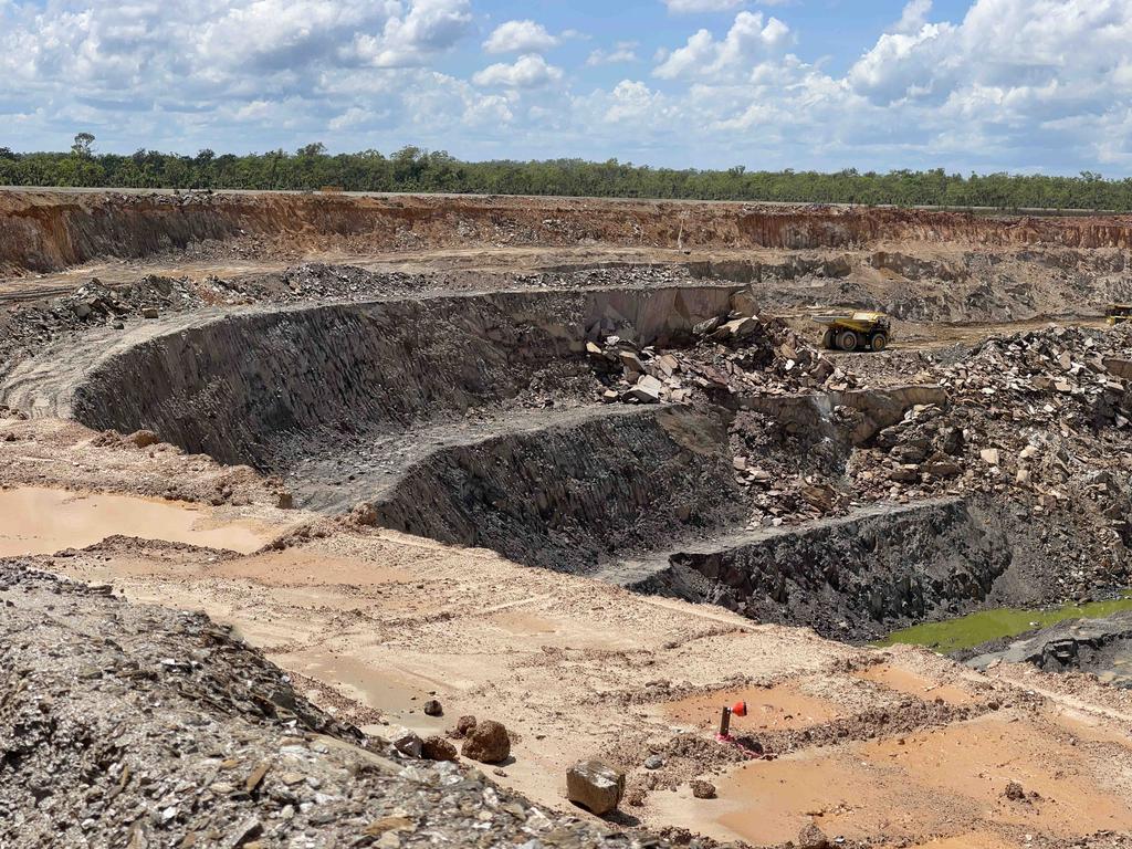 The Open Cut at the official opening of the Finniss Lithium mine Picture: Glenn Campbell