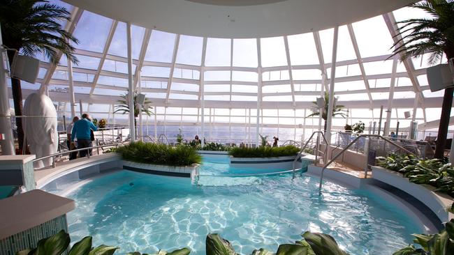 Quantum of the Seas Solarium. Picture Royal Caribbean/Tim Aylen