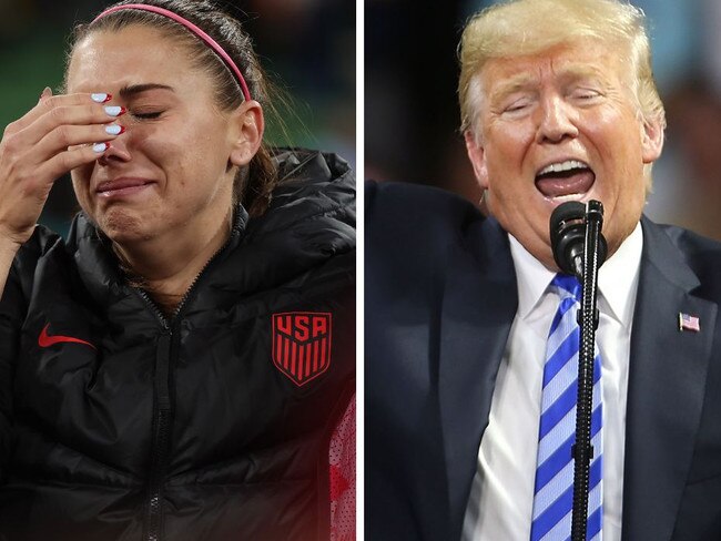 Alex Morgan and Donald Trump