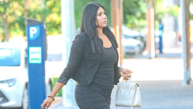 The Souvlaki Grill and Chill co-owner Violet Kushbu Krishna attends Darwin Local Court. Picture: Glenn Campbell