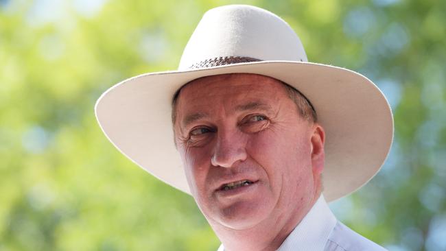 Barnaby Joyce claims he is being stalked as the New England by-election turns increasingly dirty. Picture: AAP