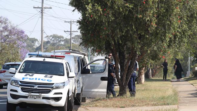 Police investigate after a two-year-old girl almost drowned in a backyard swimming pool in Seven Hills today.