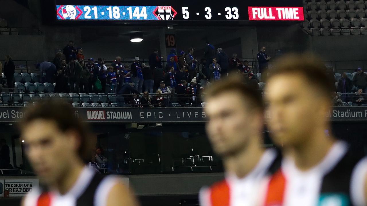 St Kilda was humiliated last weekend and needs to respond. Picture: Michael Willson/AFL Photos via Getty Images