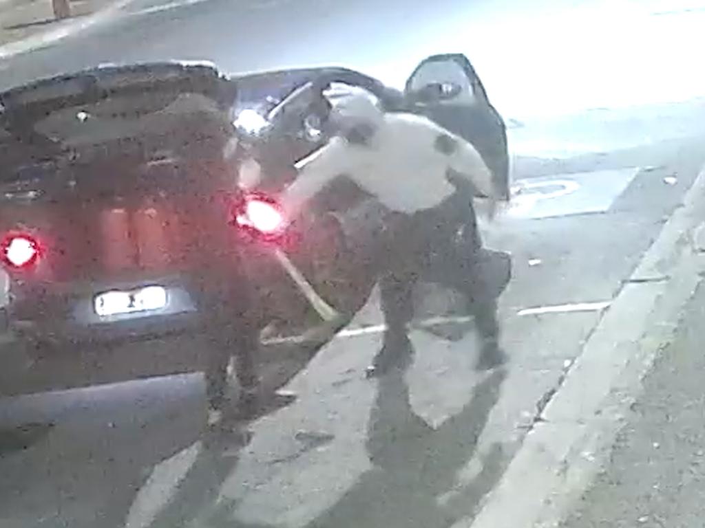 A number of jerry cans were seen in the “communal crime car”.