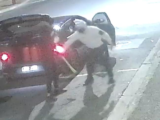 A number of jerry cans were seen in the “communal crime car”.