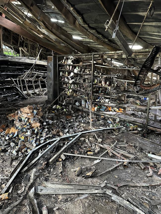 Damage inside the Woolworths at Stirling. Picture: Supplied