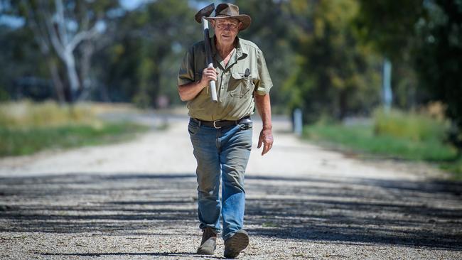 Mr Taylor letterbox dropped all the farms within a 30km radius of his home to find work. Picture: Jay Town