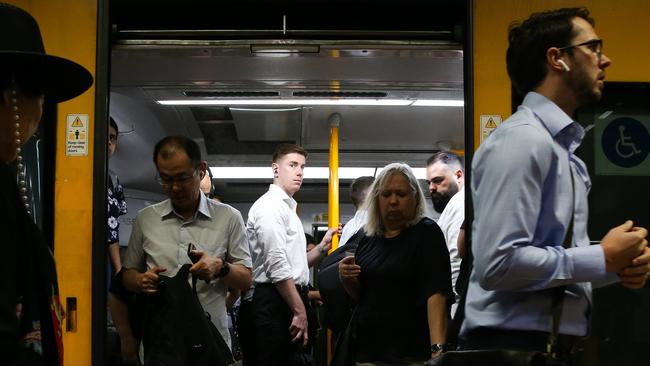 SYDNEY, AUSTRALIA : Newswire Photos - JANUARY 15 2025; A general view of Town Hall  Station as Industrial action resumes on Sydney's train network today.  Picture: Newswire/ Gaye Gerard