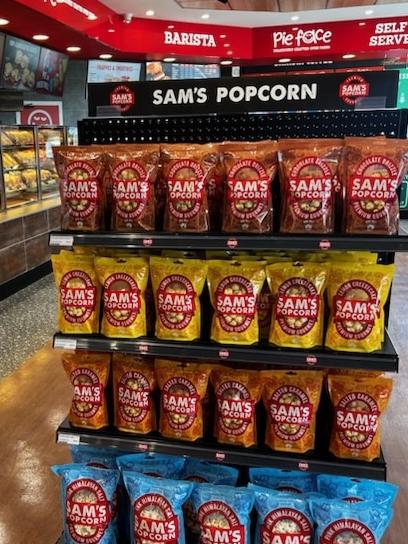 Sam’s popcorn now sells online across the country and in 45 stores in South Australia.