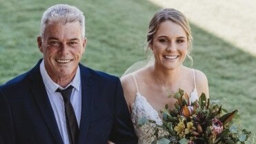 Robert Grady and his daughter, Jaclyn, on her wedding day.