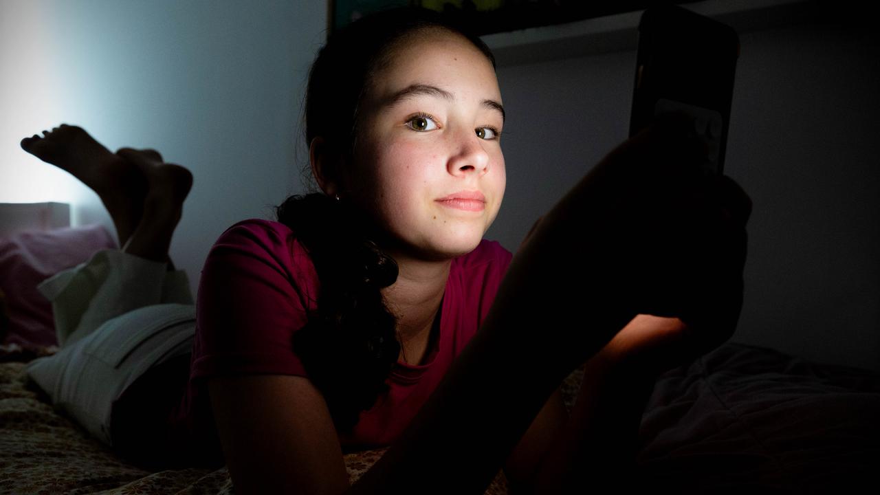 Brisbane student Isla Jacobs says bullying is different when it’s conducted online. Picture: Richard Walker