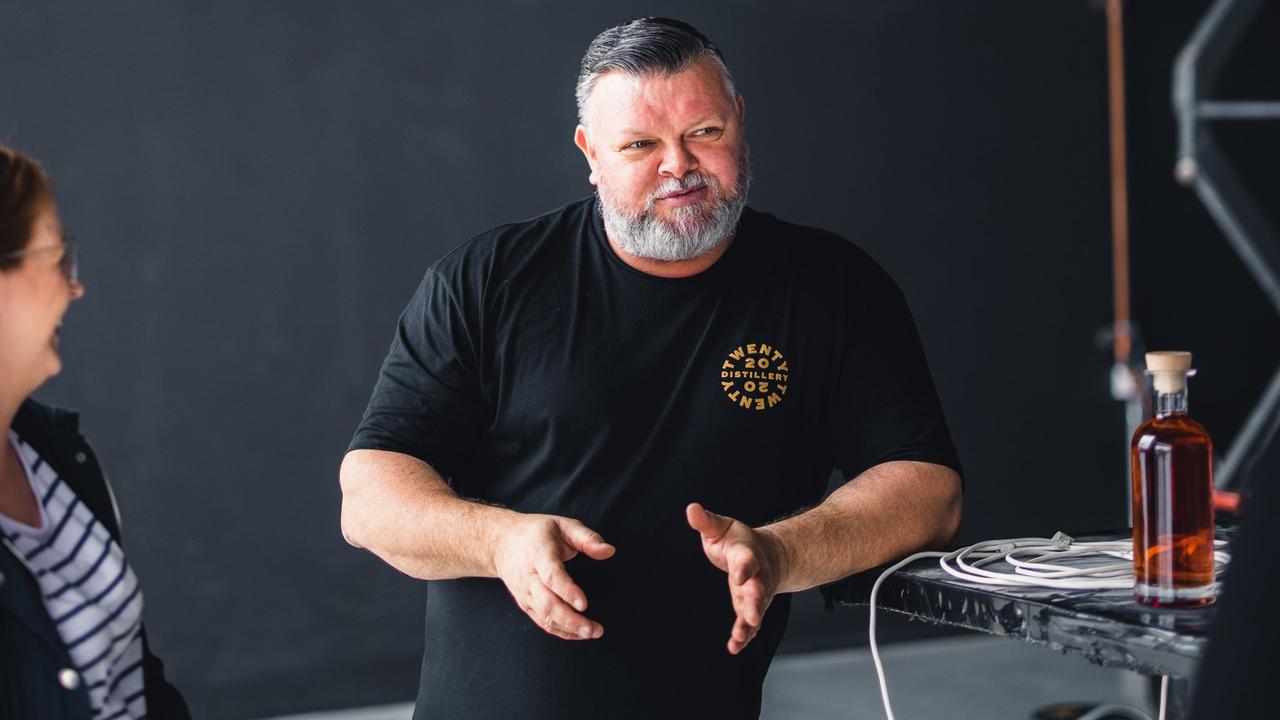 Brian Bedding is ready to serve up samples from his Cooroy distillery.