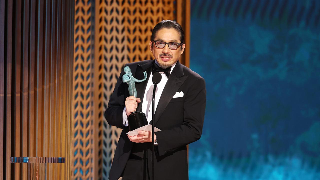 It’s said you’ve never been on a quieter set than one with Hiroyuki Sanada. Famous for his role in the Golden Globe-winning television series Shōgun, Sanada is described as an actor cut from almost mythical material. Picture: Getty