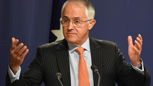 Australia's Prime Minister Malcolm Turnbull says he will learn “lessons” from the shock election result. Picture:  AFP