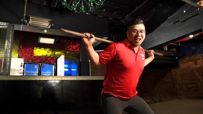 New owner Lincoln Chen plans to turn the old Mars Bar into a gym. Picture: Tricia Watkinson