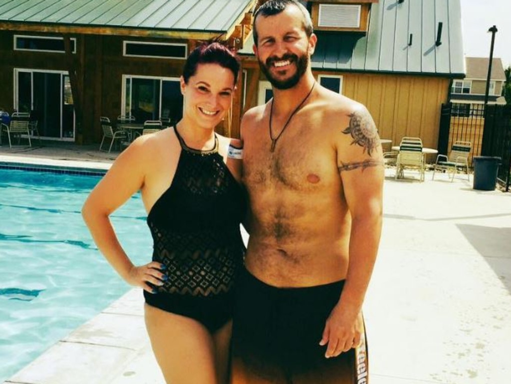 Chris Watts and his wife Shanann. Picture: Facebook