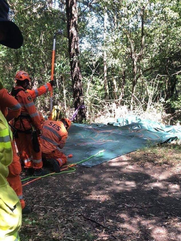 Emergency services found the fire during the rescue operation. 