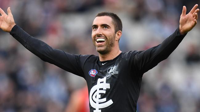 Kade Simpson's No. 6 guernsey will be worn by new recruit Zac Williams in 2021. Picture: AAP Image/Julian Smith