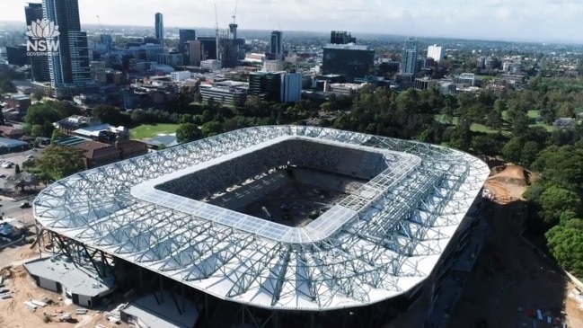 Western Sydney Stadium nearing completion