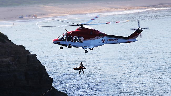 Helicopter rescue at Warriewood blowhole | news.com.au — Australia’s ...