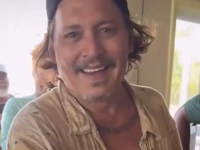 Johnny Depp has surfaced on a holiday in the Bahamas after undergoing a major change. Picture: Instagram