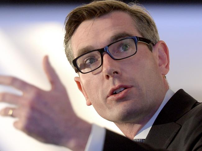 New South Wales Treasurer Dominic Perrottet delivers a post-budget address at the CEDA (Committee for Economic Development of Australia) function in Sydney, Wednesday, June 20, 2018. (Aap/Jeremy Piper) NO ARCHIVING