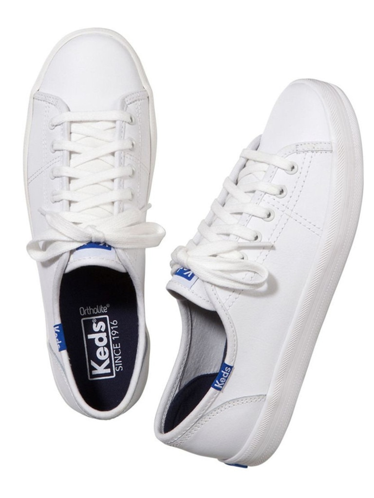 Keds Kickstart Retro Court White Leather Sneakers