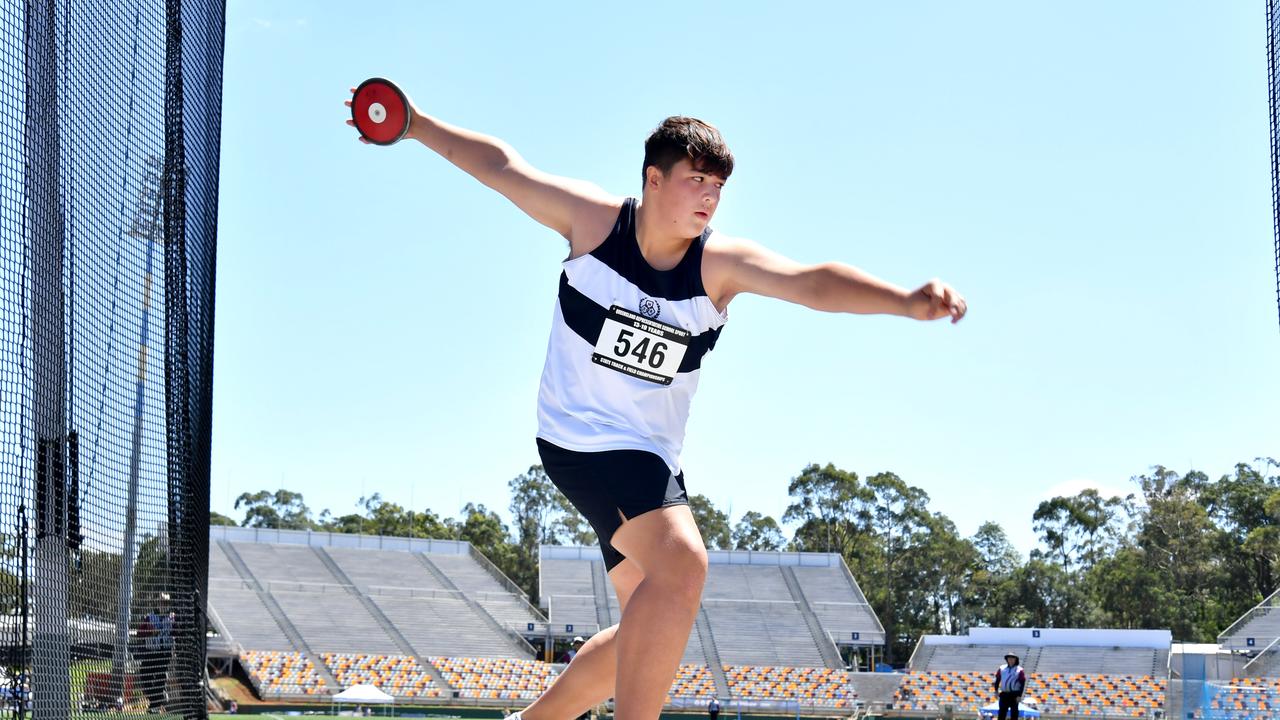 Queensland Representative School Sport track and field championships in Brisbane. Saturday October 12, 2024. Picture, John Gass