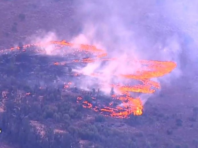 Aerial footage of the destructive Tara fires in 2023. Photo: Supplied