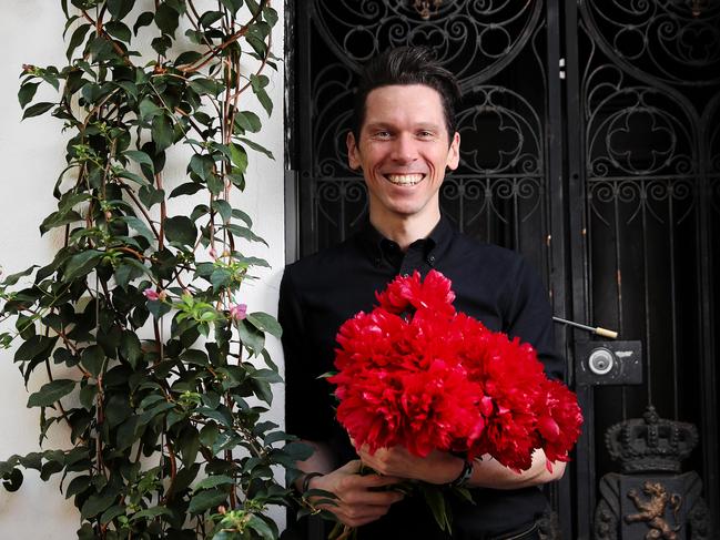 Florist Bart Hassam at Maison Fleur has won the World Cup for floral design. Pics Tara Croser.