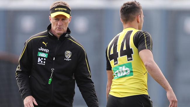 Stack is eternally grateful to coach Damien Hardwick. Picture: Michael Klein