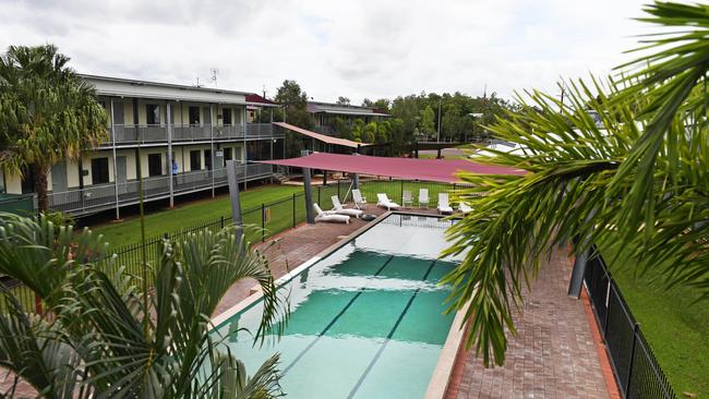 One of the pools in the worker's accommodation at Bladin village, Wickham, NT.