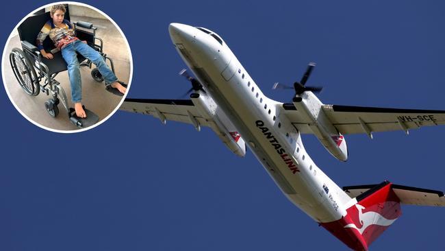 A Qantas spokesperson said that while it was disappointing that Cloncurry primary school student Blake Cosgrove was not able to board the flight to Townsville on Monday, saying they "arrived more than 10 minutes after check-in had closed”.