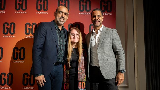 Goodes and Michael O'Loughlin have focused on their GO Foundation charity. Picture: Supplied