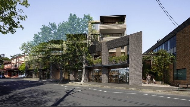 Artist impression reveals what a proposed shop top housing development would look like at 5 Wongala Cres, Beecroft. Picture: Hornsby Shire Council website