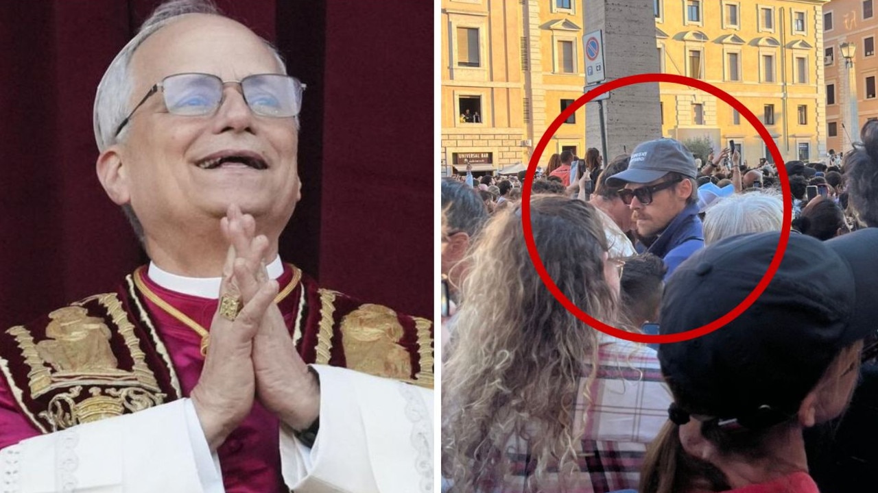 Megastar spotted at Pope announcement