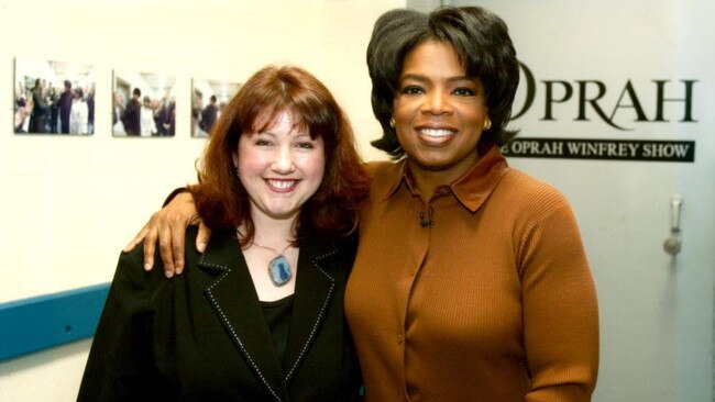 Mel Dee Dezelde and Oprah Winfrey.