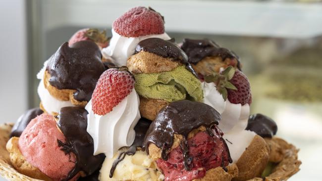 Ice cream and profiteroles anyone? Picture: Matthew Vasilescu